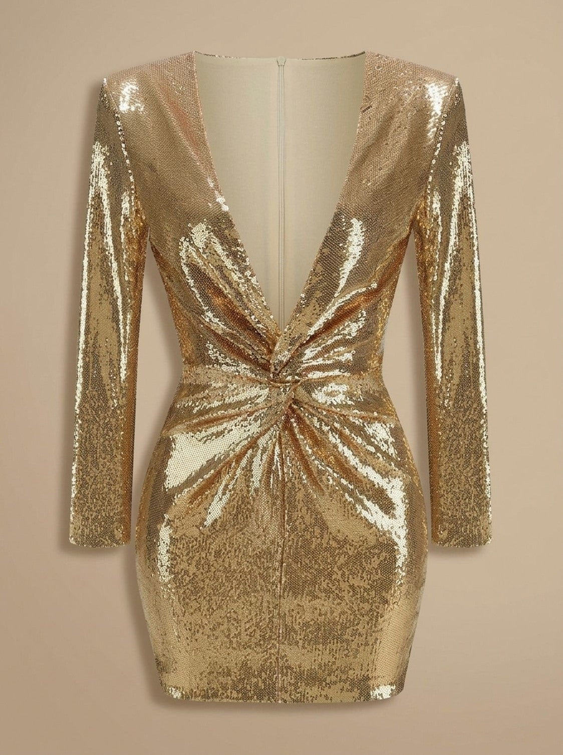 Sequin Long Sleeve Mini Dress