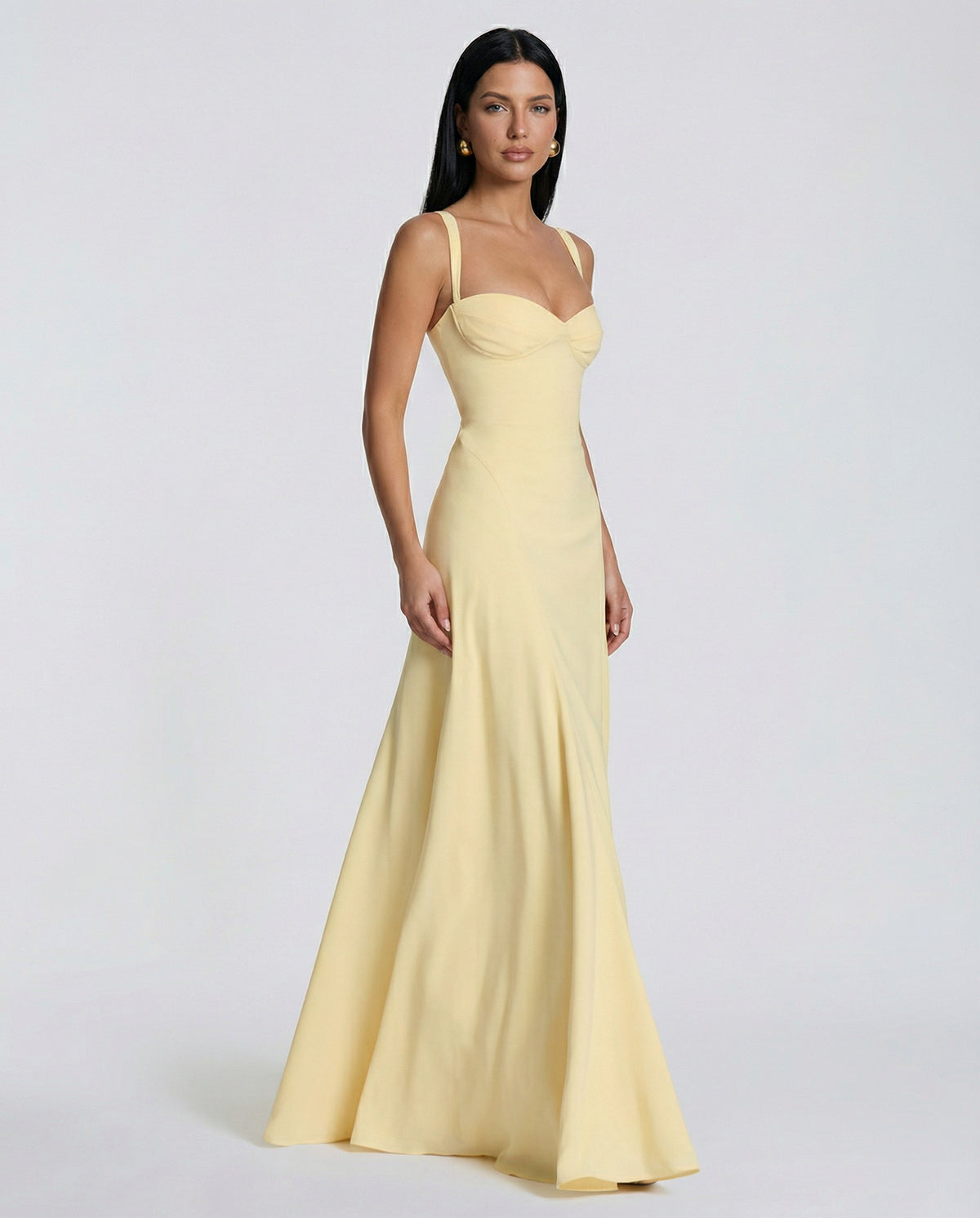 Sweetheart Corset A-Line Maxi Dress