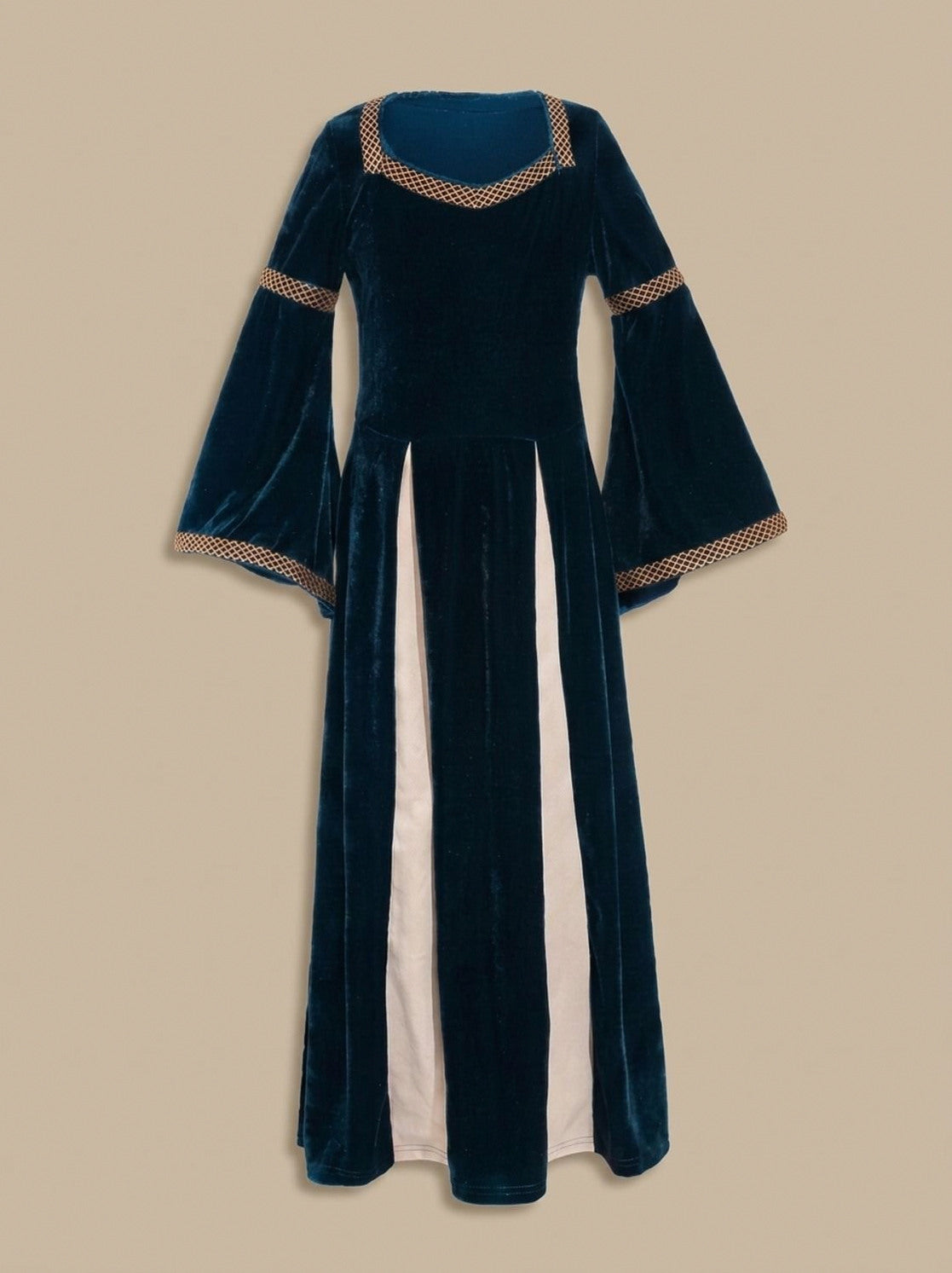 Velvet Long Sleeve Square Neck Maxi Dress