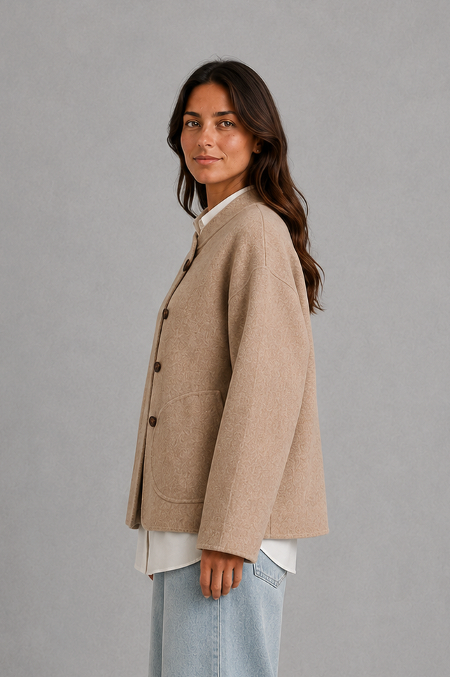 Button Front Fleece Jacket