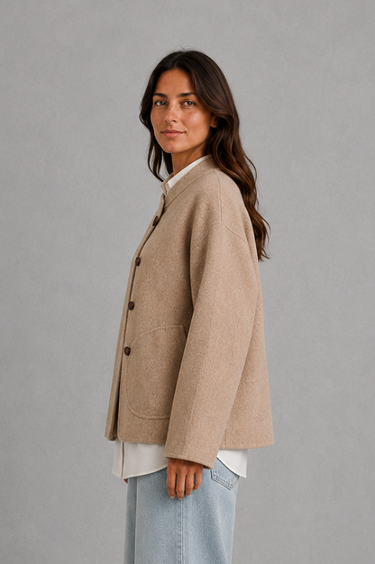Button Front Fleece Jacket