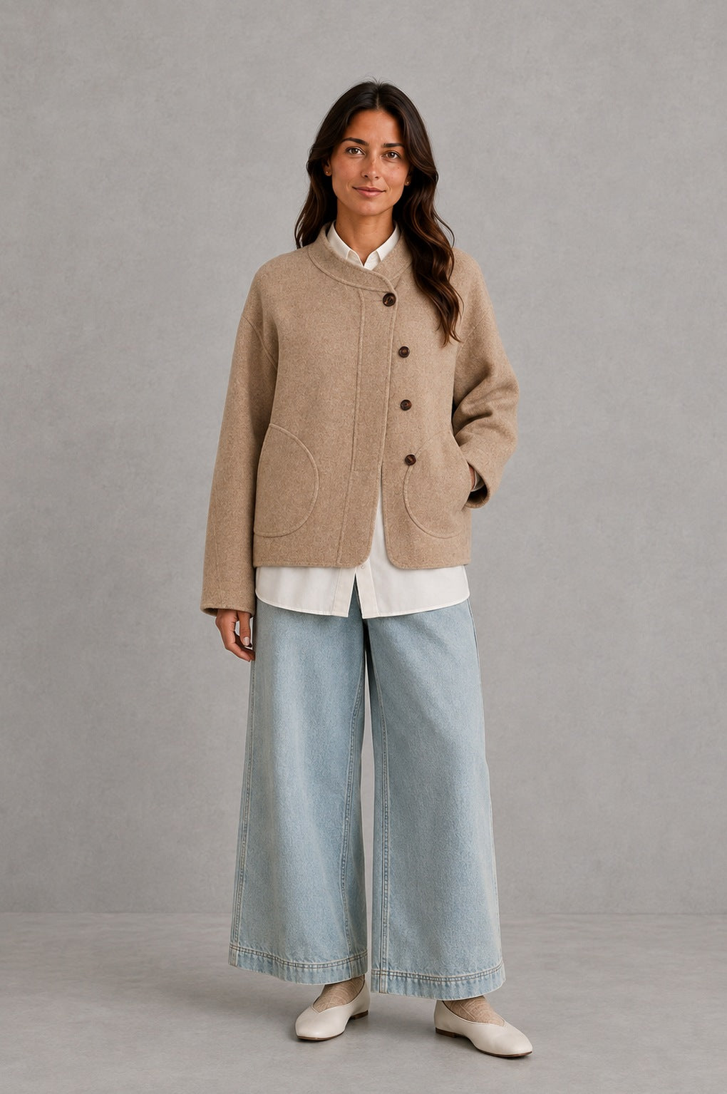 Button Front Fleece Jacket