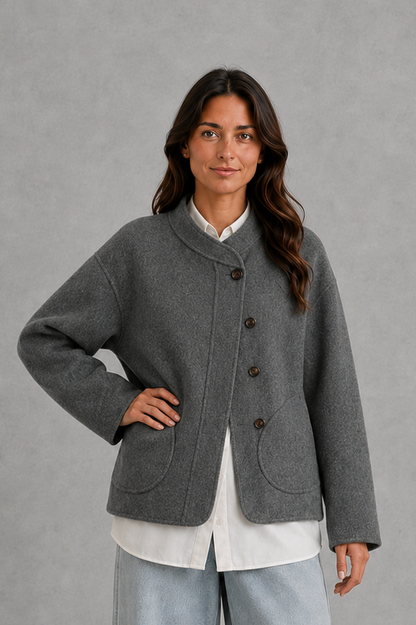 Button Front Fleece Jacket