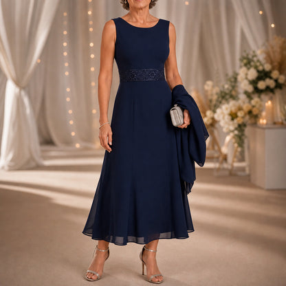 Chiffon Modest Jacket Dress Set