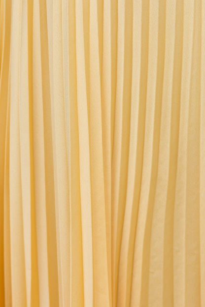 Chiffon Pleated Sweetheart Maxi Dress