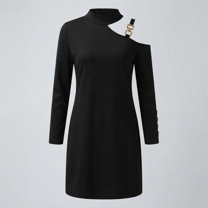 Cutout Long Sleeve Mini Dress