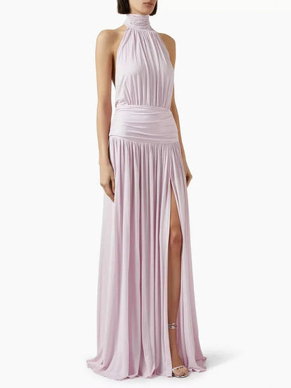 Halter High Neck Maxi Dress
