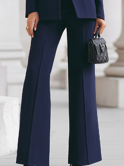 High Neck Blazer and Pants Set