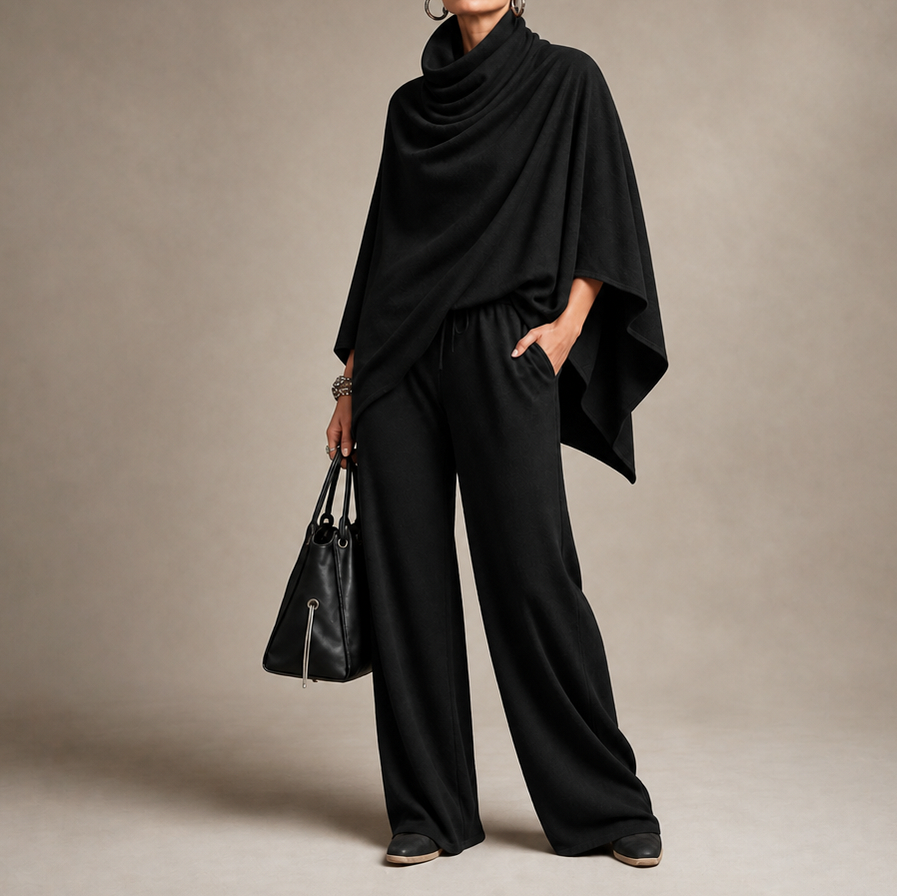 Knit Cowl Drape Matching Set