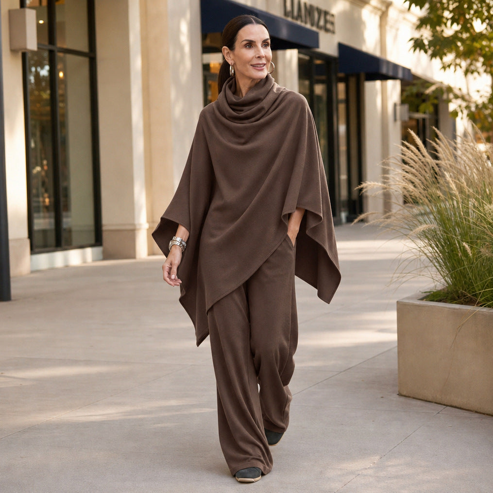 Knit Cowl Drape Matching Set