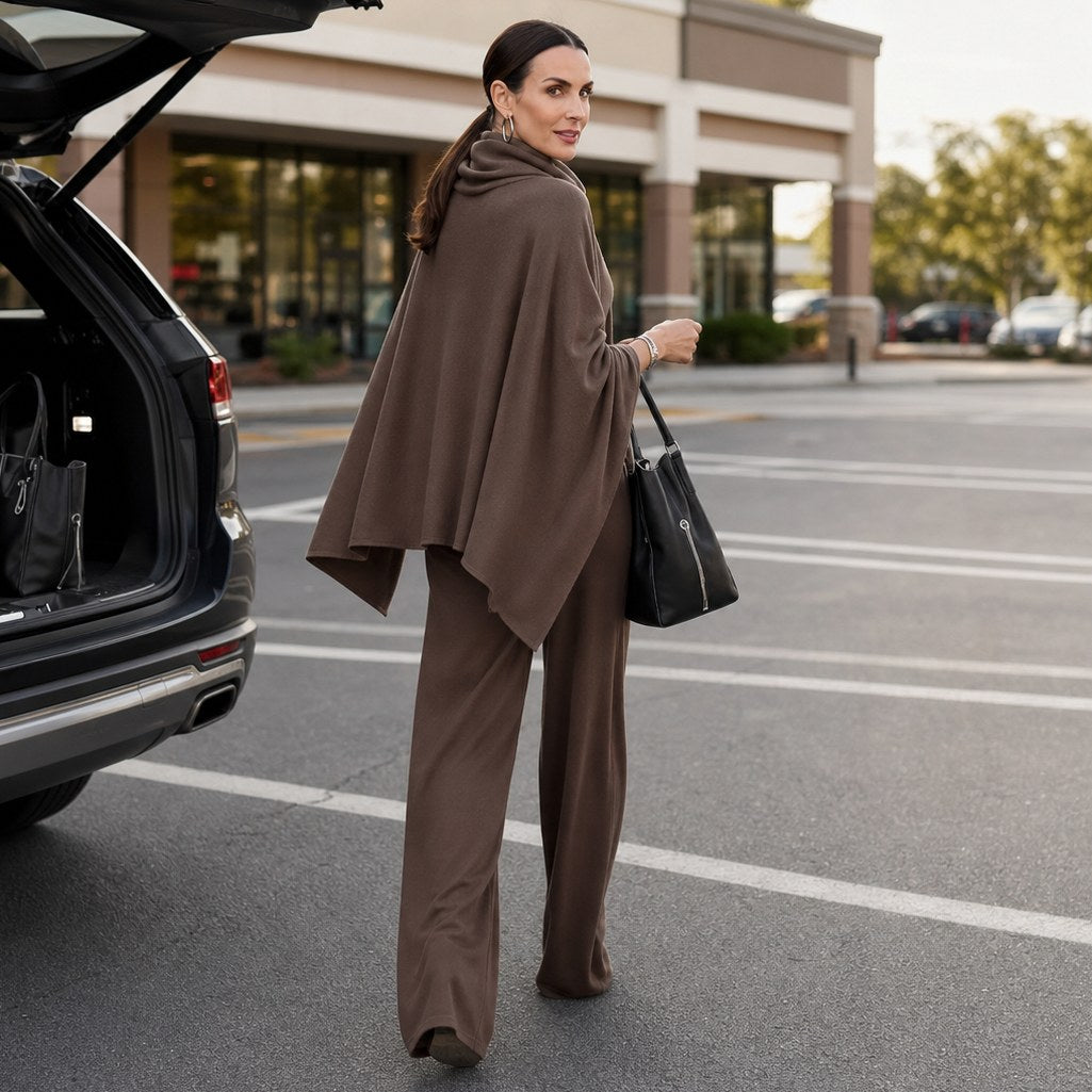 Knit Cowl Drape Matching Set