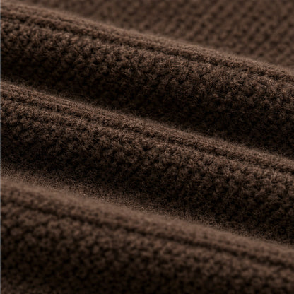 Knit Hooded Zip Up Cardigan