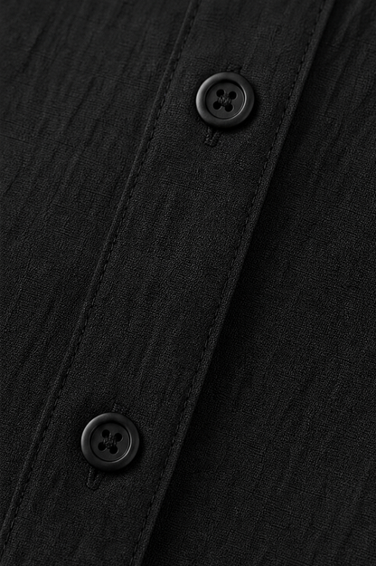 Long Sleeve Belted Maxi Shirt Dress