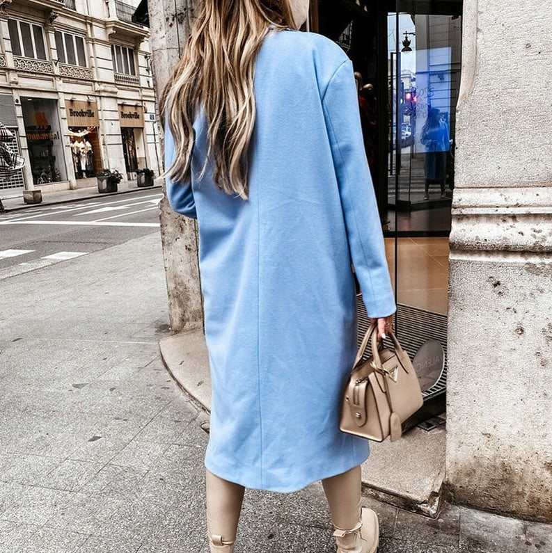 Long Sleeve Double Breasted Trench Coat