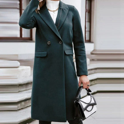 Long Sleeve Double Breasted Trench Coat