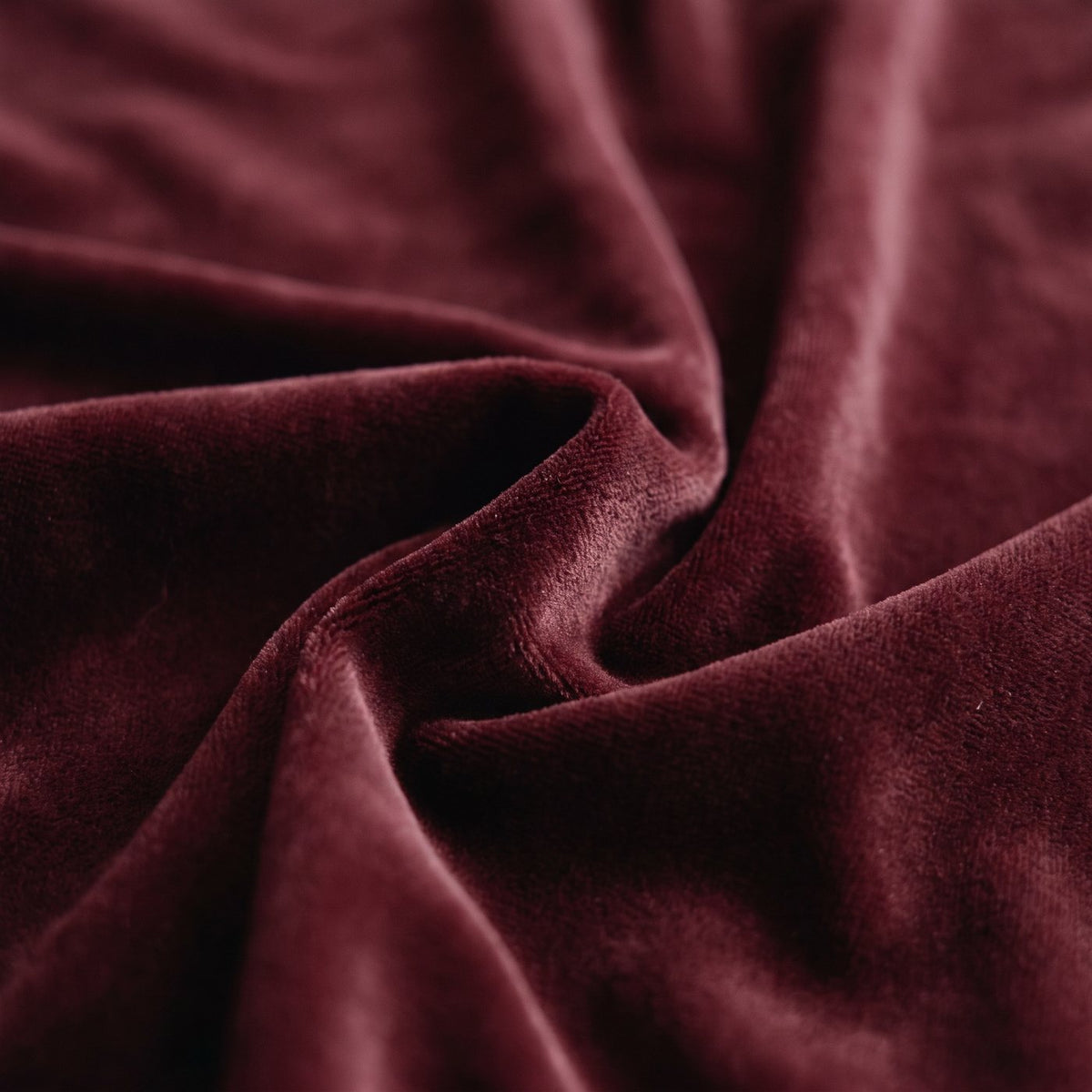 Burgundy velvet fabric