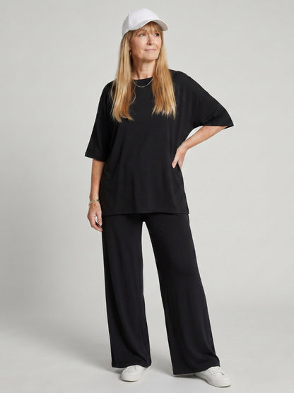 Oversized Short Sleeve Pants Set