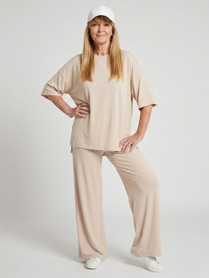 Oversized Short Sleeve Pants Set