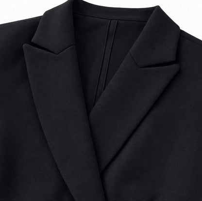 Pleated Wrap Blazer Mini Dress