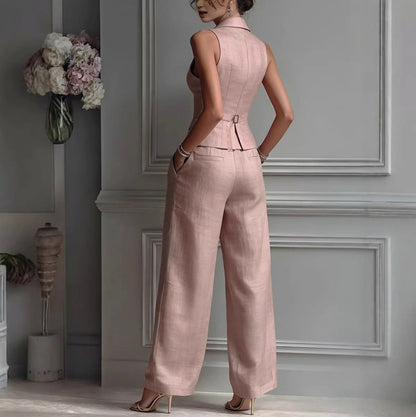 Poplin Collared Button Front Matching Set