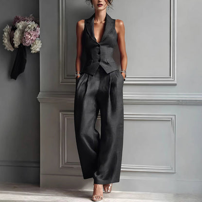 Poplin Collared Button Front Matching Set