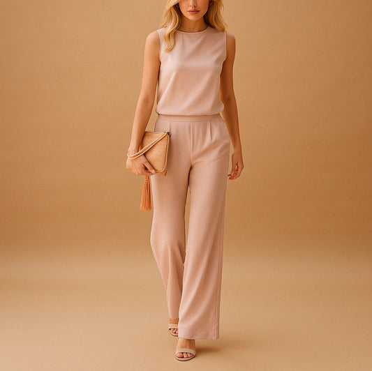 Satin Wide Leg Jumpsuit