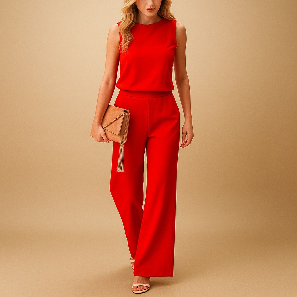 Satin Wide Leg Jumpsuit