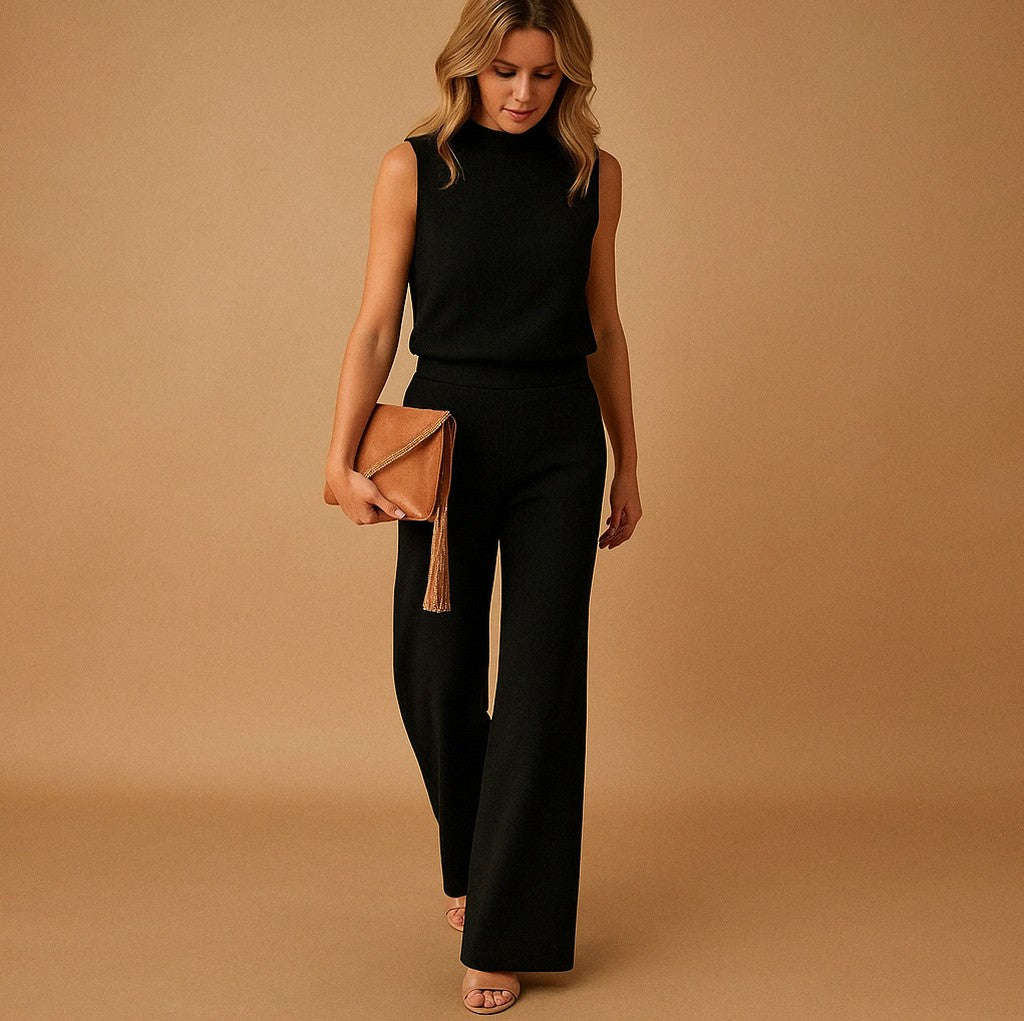 Satin Wide Leg Jumpsuit
