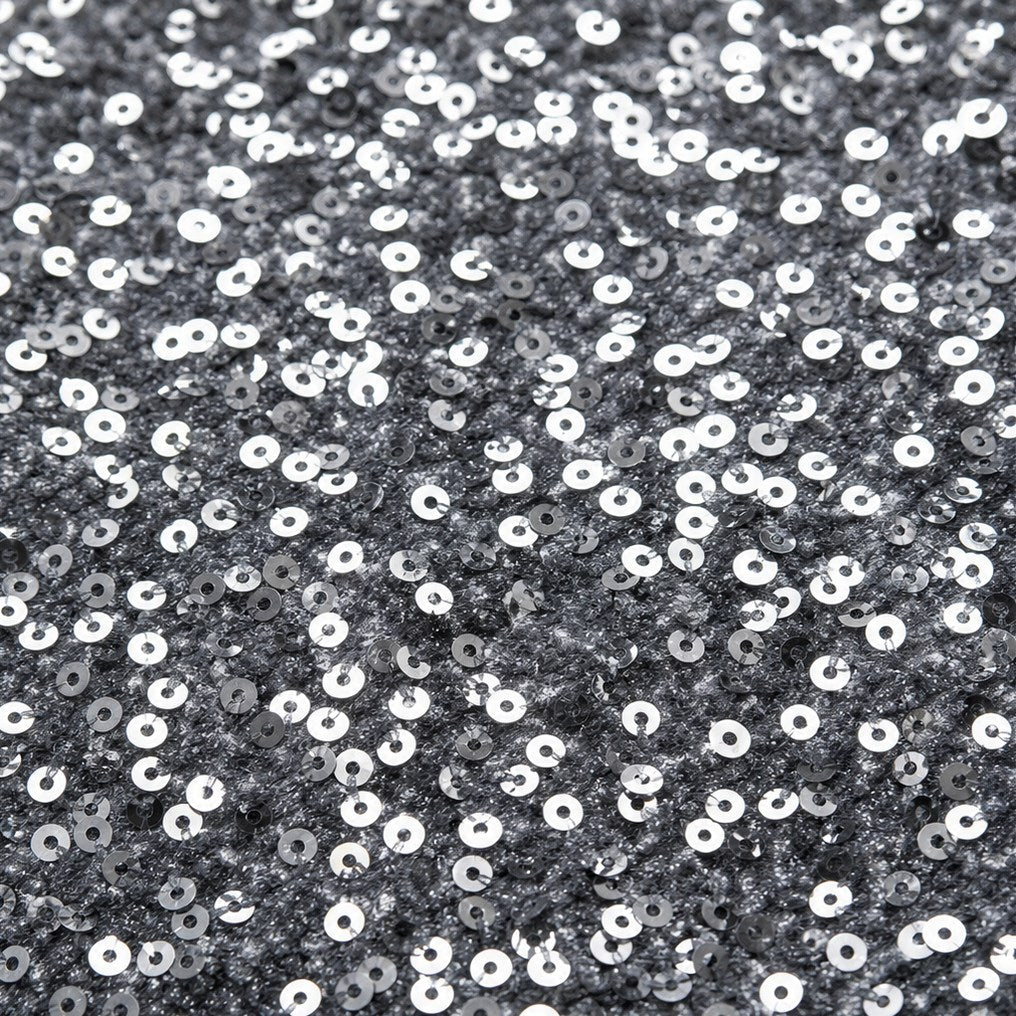 Sequin Drawstring Wide Leg Pants