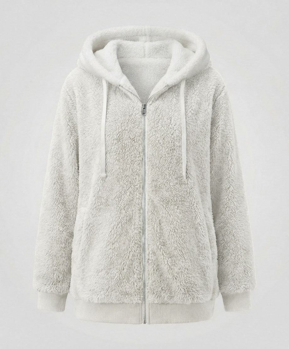 Sherpa Lined Fleece Hooded Jacket
