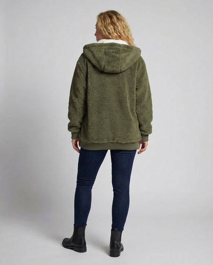 Sherpa Lined Fleece Hooded Jacket