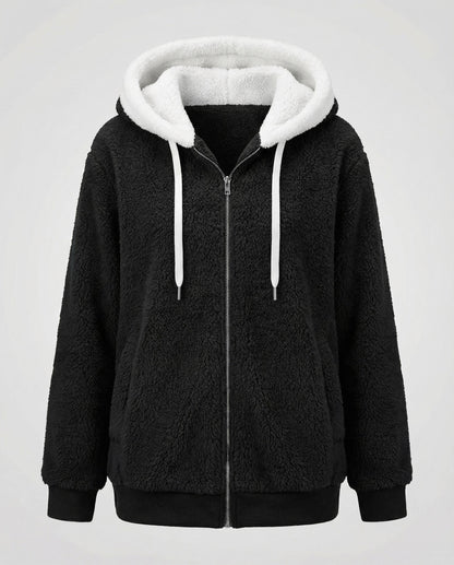 Sherpa Lined Fleece Hooded Jacket