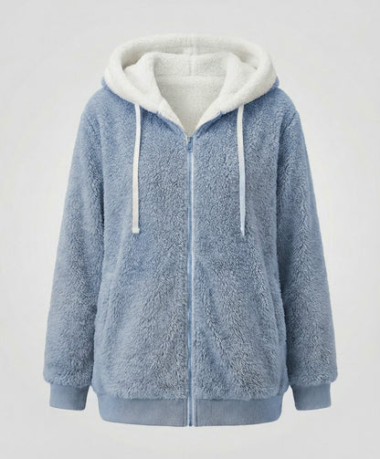 Sherpa Lined Fleece Hooded Jacket