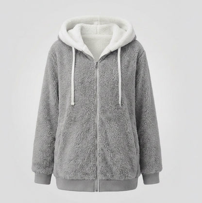 Sherpa Lined Fleece Hooded Jacket