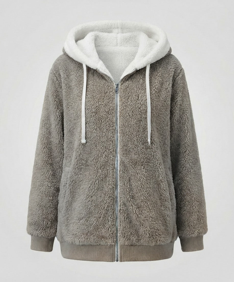 Sherpa Lined Fleece Hooded Jacket