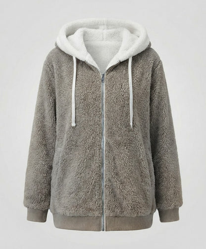 Sherpa Lined Fleece Hooded Jacket