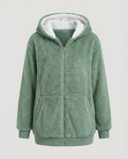 Sherpa Lined Fleece Hooded Jacket