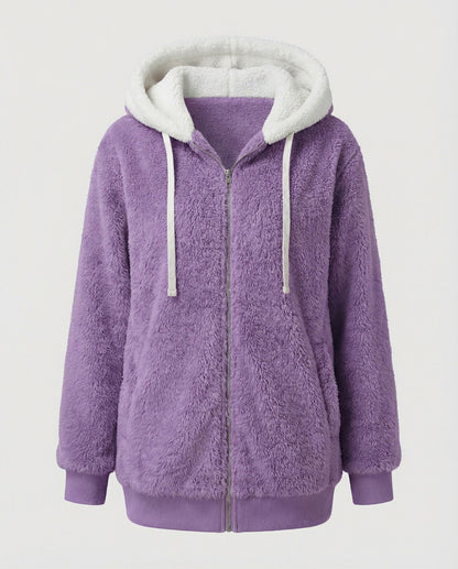 Sherpa Lined Fleece Hooded Jacket