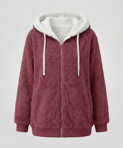 Sherpa Lined Fleece Hooded Jacket