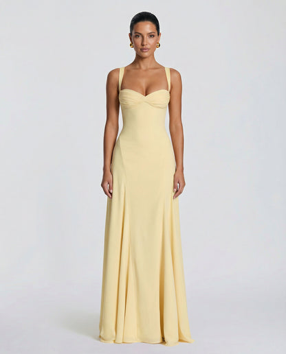 Sweetheart Corset A-Line Maxi Dress