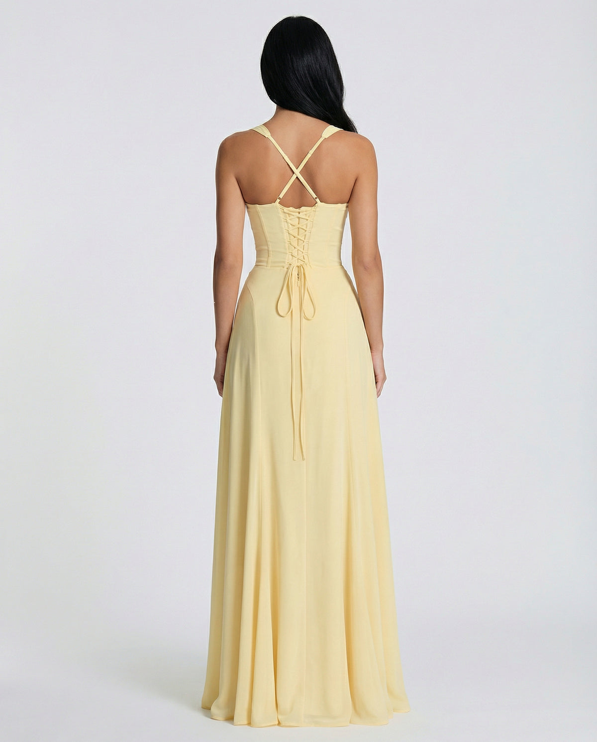 Sweetheart Corset A-Line Maxi Dress