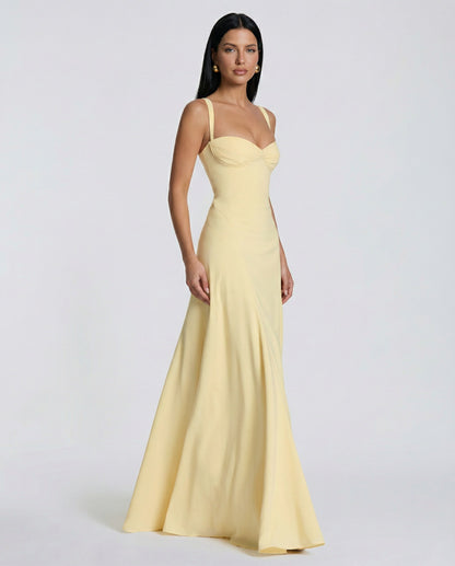 Sweetheart Corset A-Line Maxi Dress