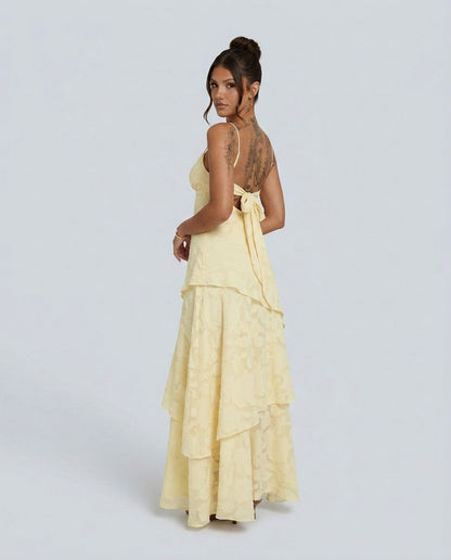 Tiered A-Line Maxi Dress