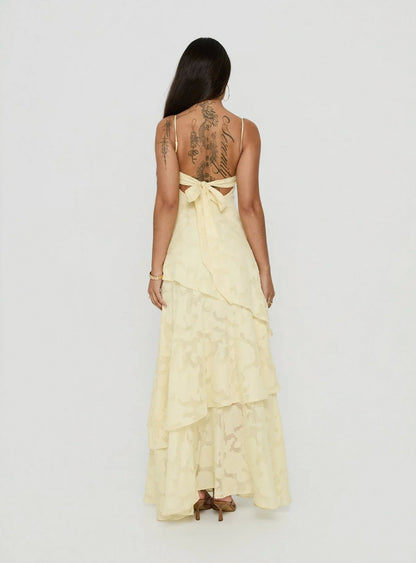 Tiered A-Line Maxi Dress