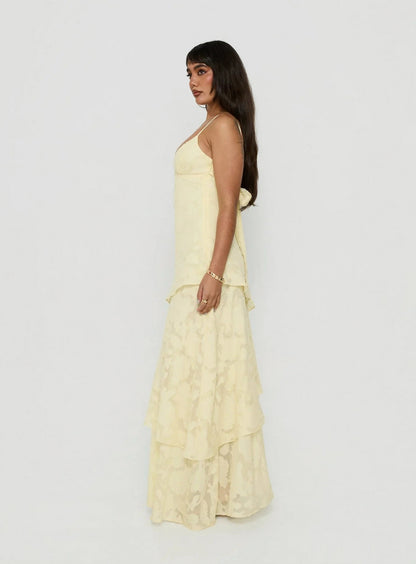Tiered A-Line Maxi Dress