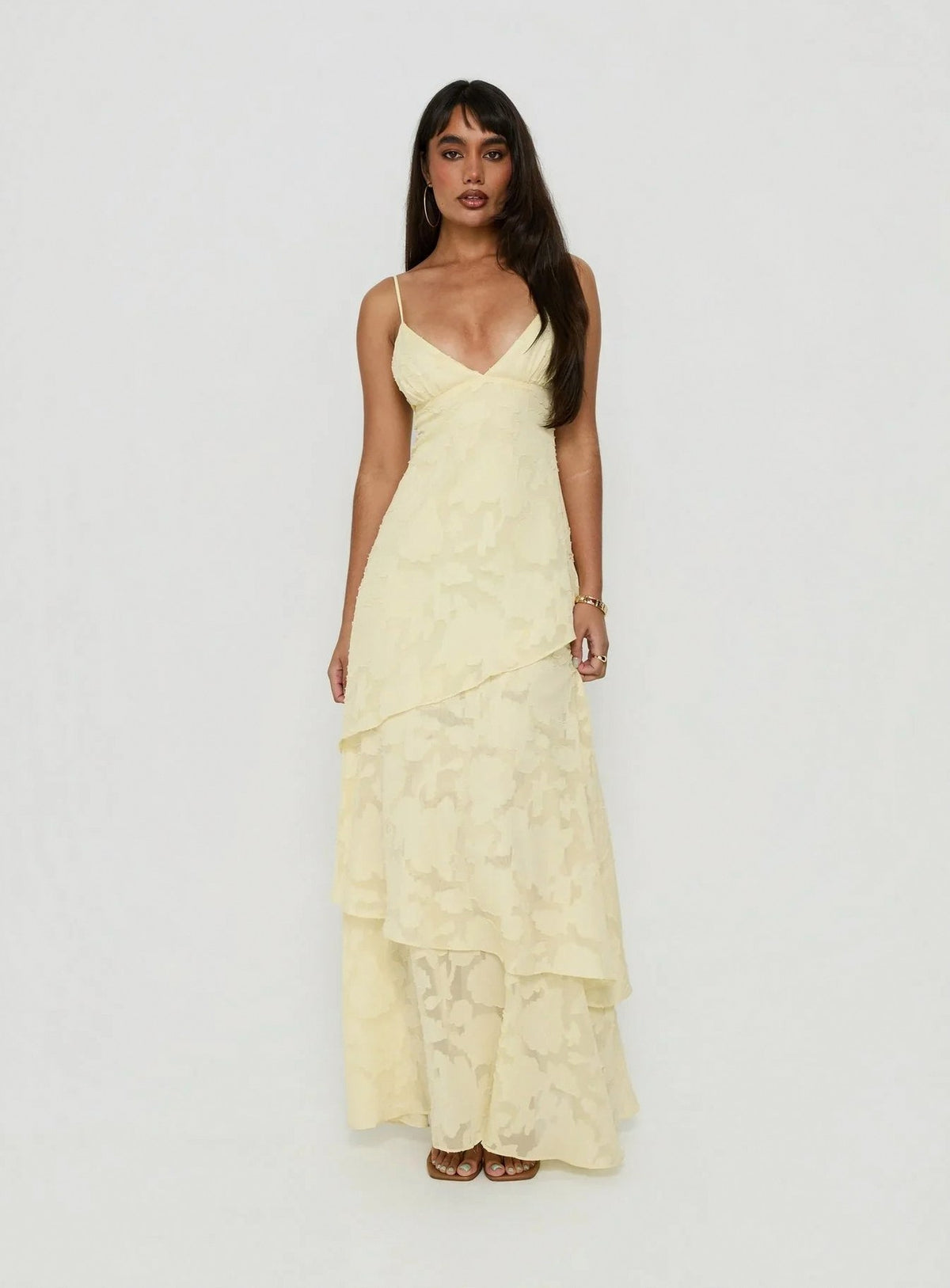Tiered A-Line Maxi Dress