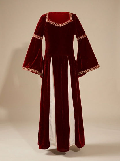 Velvet Long Sleeve Square Neck Maxi Dress