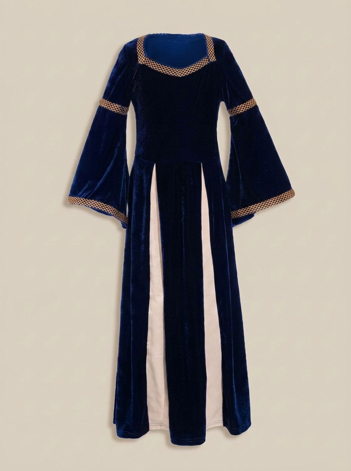 Velvet Long Sleeve Square Neck Maxi Dress