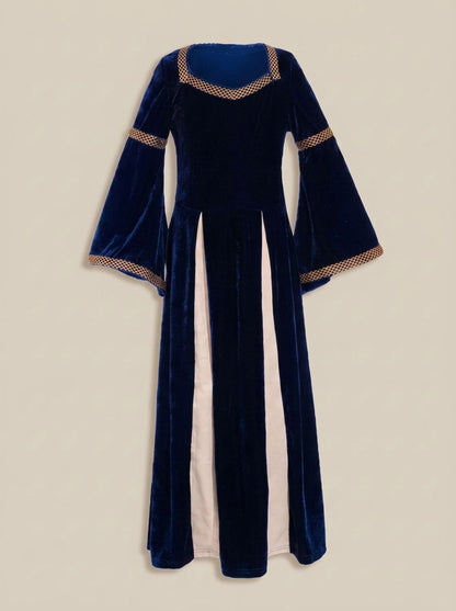 Velvet Long Sleeve Square Neck Maxi Dress