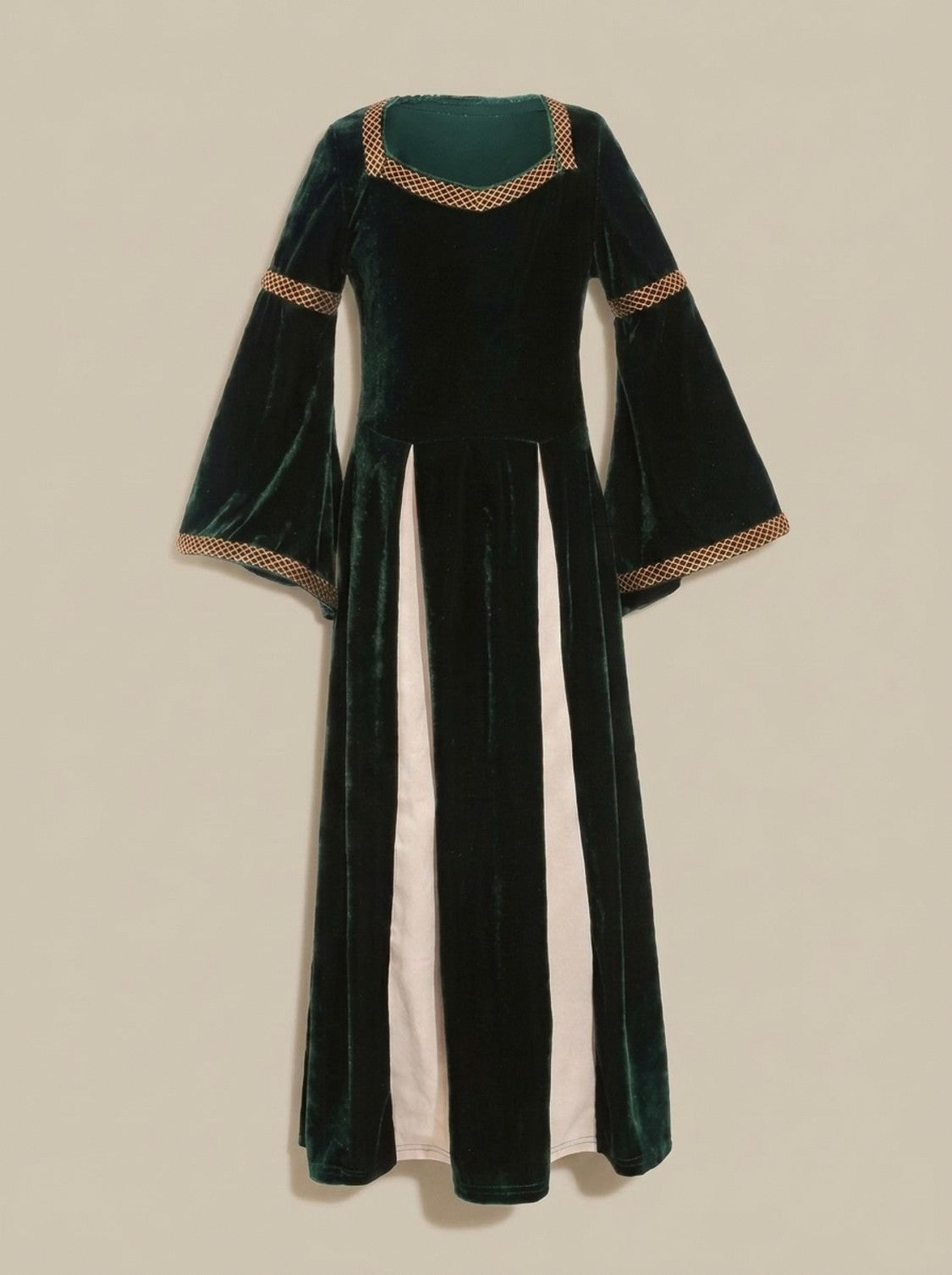 Velvet Long Sleeve Square Neck Maxi Dress